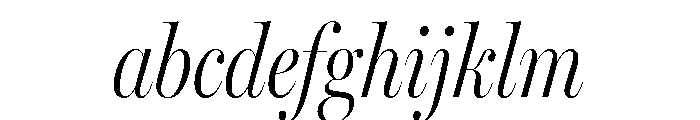 Miller Banner Extra Condensed Light Italic FONT