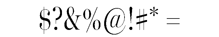Miller Banner Extra Condensed Light Font OTHER CHARS