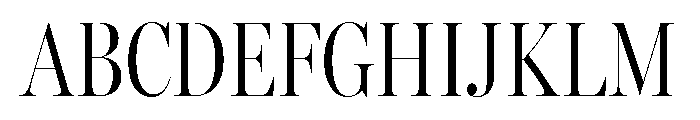 Miller Banner Extra Condensed Light Font UPPERCASE