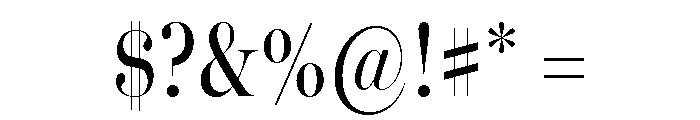 Miller Banner Extra Condensed Regular Font OTHER CHARS