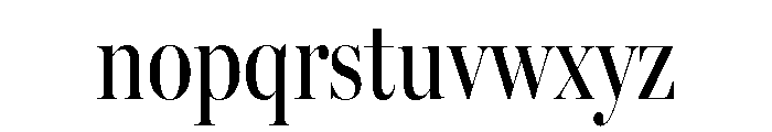 Miller Banner Extra Condensed Regular Font LOWERCASE