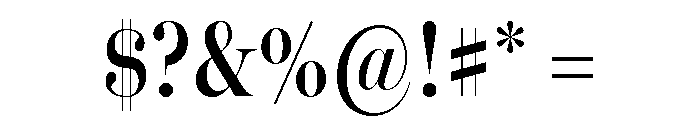 Miller Banner Extra Condensed Semi Bold Font OTHER CHARS