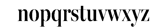Miller Banner Extra Condensed Semi Bold Font LOWERCASE