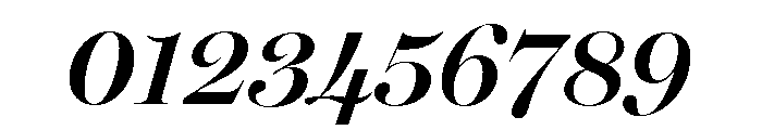 Miller Banner Italic Font OTHER CHARS