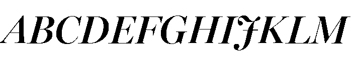 Miller Banner Italic Font UPPERCASE