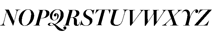 Miller Banner Italic Font UPPERCASE