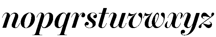 Miller Banner Italic Font LOWERCASE