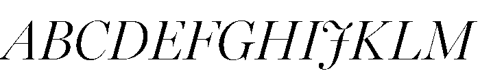 Miller Banner Light Italic Font UPPERCASE