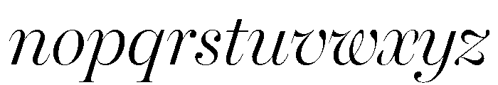 Miller Banner Light Italic Font LOWERCASE