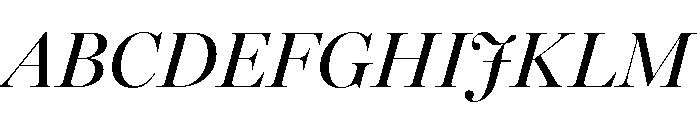 Miller Banner Regular Italic Font UPPERCASE