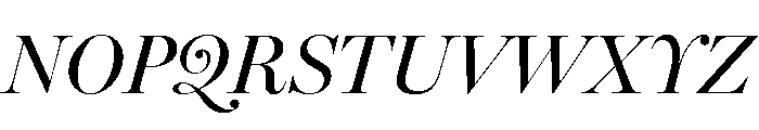 Miller Banner Regular Italic Font UPPERCASE