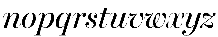 Miller Banner Regular Italic Font LOWERCASE