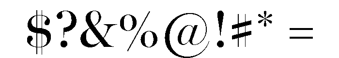 Miller Banner Regular Font OTHER CHARS