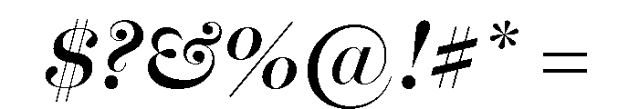 Miller Banner Semi Bold Italic Font OTHER CHARS