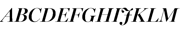 Miller Banner Semi Bold Italic Font UPPERCASE