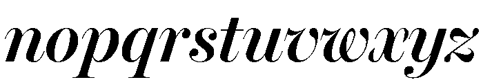 Miller Banner Semi Bold Italic Font LOWERCASE