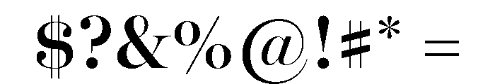 Miller Banner Semi Bold Font OTHER CHARS