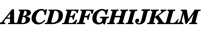Miller Daily Four Bold Italic Font UPPERCASE