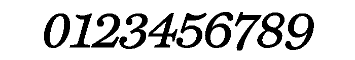 Miller Daily Four Regular Italic Font OTHER CHARS