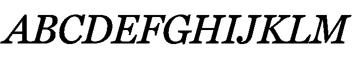 Miller Daily Four Regular Italic Font UPPERCASE