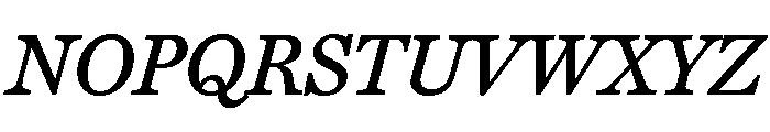 Miller Daily Four Regular Italic Font UPPERCASE