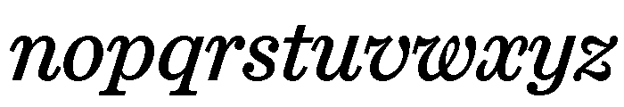 Miller Daily Four Regular Italic Font LOWERCASE