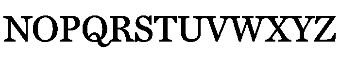 Miller Daily Four Regular Font UPPERCASE