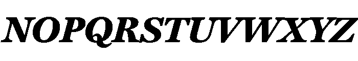 Miller Daily One Bold Italic Font UPPERCASE