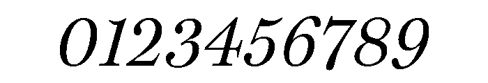 Miller Daily One Regular Italic Font OTHER CHARS