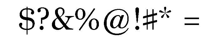 Miller Daily One Regular Font OTHER CHARS