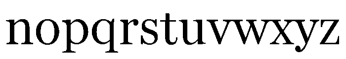 Miller Daily One Regular Font LOWERCASE
