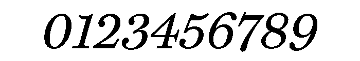 Miller Daily Regular Italic Font OTHER CHARS