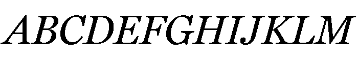 Miller Daily Regular Italic Font UPPERCASE