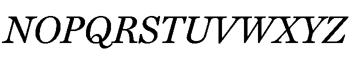 Miller Daily Regular Italic Font UPPERCASE