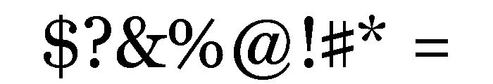 Miller Daily Regular Font OTHER CHARS