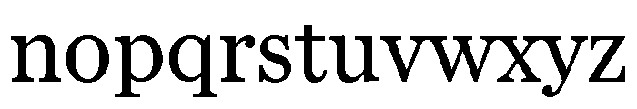 Miller Daily Regular Font LOWERCASE