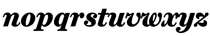 Miller Daily Three Bold Italic Font LOWERCASE