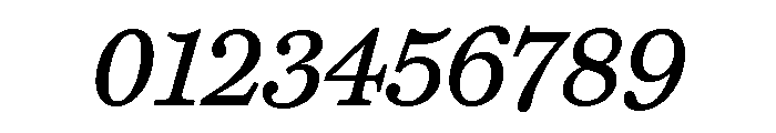 Miller Daily Three Regular Italic Font OTHER CHARS