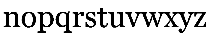Miller Daily Three Regular Font LOWERCASE