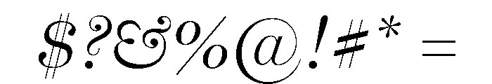 Miller Display Light Italic Font OTHER CHARS