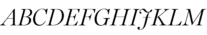 Miller Display Light Italic Font UPPERCASE