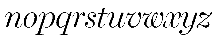 Miller Display Light Italic Font LOWERCASE