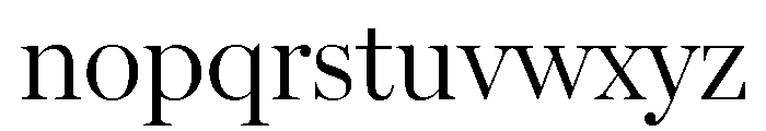 Miller Display Light Font LOWERCASE