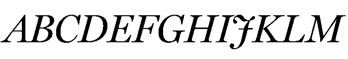 Miller Display Regular Italic Font UPPERCASE