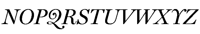 Miller Display Regular Italic Font UPPERCASE
