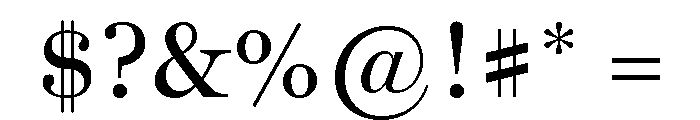 Miller Display Regular Font OTHER CHARS
