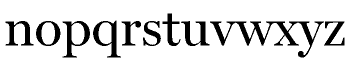 Miller Display Regular Font LOWERCASE