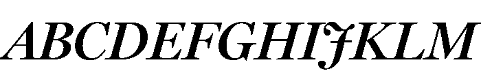 Miller Display Semi Bold Italic Font UPPERCASE