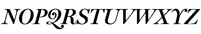 Miller Display Semi Bold Italic Font UPPERCASE