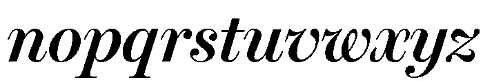 Miller Display Semi Bold Italic Font LOWERCASE